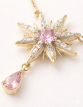 Pembe Işıltı: El Yapımı 'Yıldız Çiçeği' Kolye